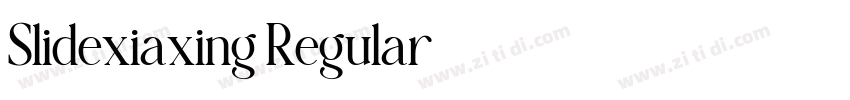 Slidexiaxing Regular字体转换